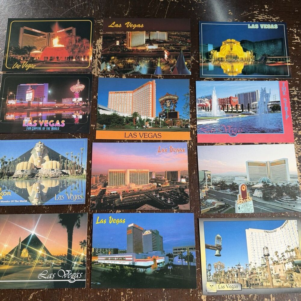 100 Vintage Postcards All Shown In Photos Las Vegas Lake Tahoe Breckenridge - Picture 3 of 10